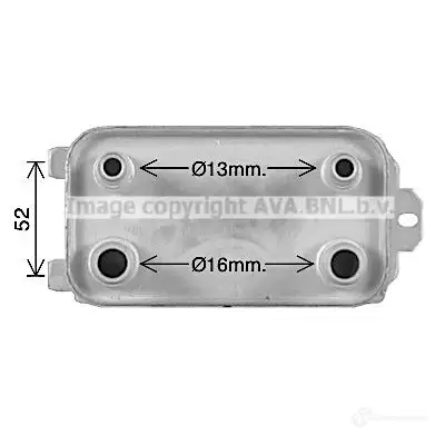 Радиатор охлаждения двигателя PRASCO RN152 R001 XFQ8V rt2150 2603656
