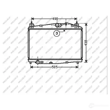 Радиатор охлаждения двигателя PRASCO MZ309R004 53Z12H B 1437738443