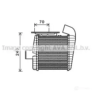 Радиатор охлаждения двигателя PRASCO ft2454 AA 210R002 2585804 06CVW7 изображение 0