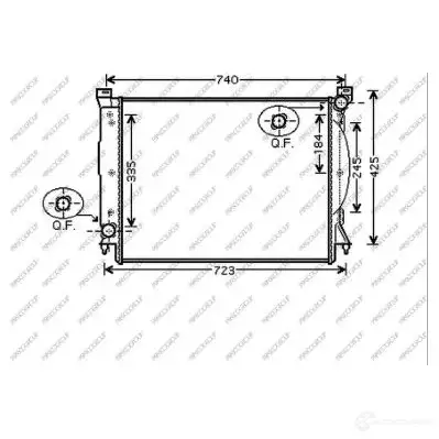 Радиатор охлаждения двигателя PRASCO AD020R018 1437689621 T5Q8V C0
