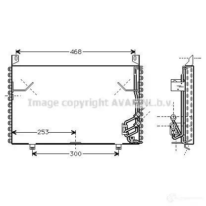 Радиатор охлаждения двигателя PRASCO 2577111 bw2292 UAXPEN BM0 24R002