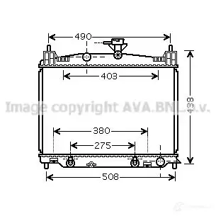 Радиатор охлаждения двигателя PRASCO MZ309R 003 mz2215 2597313 WMS6SPM