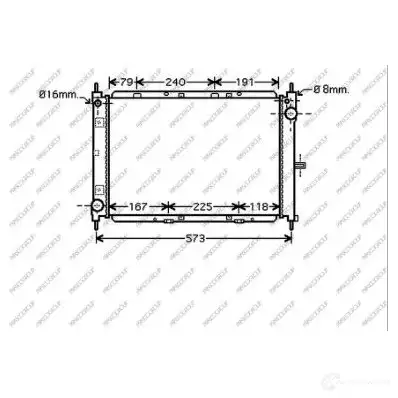 Радиатор охлаждения двигателя PRASCO DS011R008 1437740554 WIG4B U