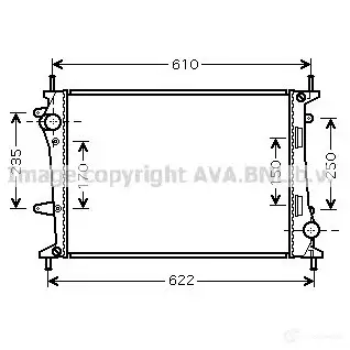 Радиатор охлаждения двигателя PRASCO ft2329 2585776 ZROKN FT71 7R002