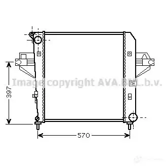 Радиатор охлаждения двигателя PRASCO je2046 QD9GJ 2590769 JE0 11R003