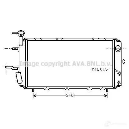 Радиатор охлаждения двигателя PRASCO UJ7AOH Y 4045385041213 su2006 2605703
