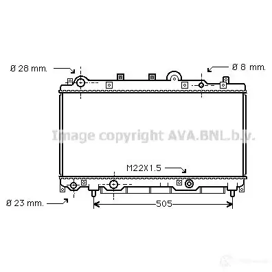Радиатор охлаждения двигателя PRASCO fta2181 22SOZL FT132R0 10 2587111