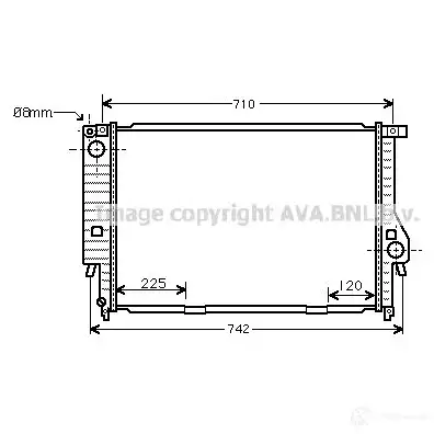 Радиатор охлаждения двигателя PRASCO DPRIL8 1 bw2159 4045385005871 2577072