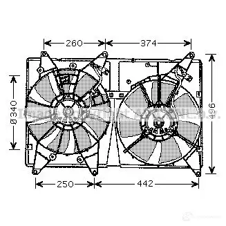 Радиатор охлаждения двигателя PRASCO E Z5Q95 4045385034291 2600159 pe2011