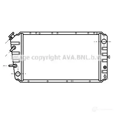 Радиатор охлаждения двигателя PRASCO J3G 6Y3 2605710 su2014 4045385041275