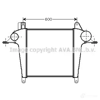 Радиатор охлаждения двигателя PRASCO ZZLDI FT926R 005 iv2056 2590405
