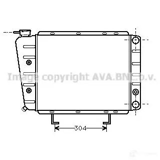 Радиатор охлаждения двигателя PRASCO pe2023 2600169 P9L3F D 4045385034413