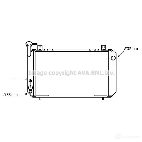Радиатор охлаждения двигателя PRASCO 2580033 4045385013500 dn2048 AK 3X9