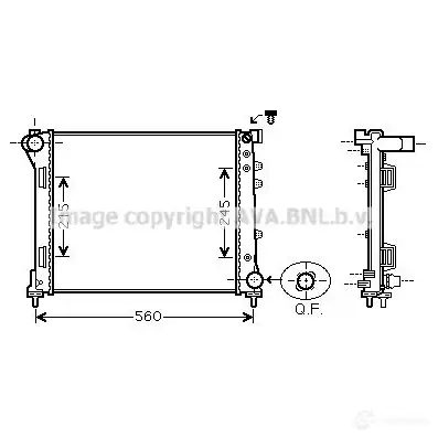 Радиатор охлаждения двигателя PRASCO FT12 4R002 fta2403 2587166 MGLANIL изображение 0