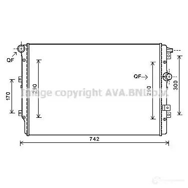 Радиатор охлаждения двигателя PRASCO VZW5T vn2362 VG80 9R006 1198256260