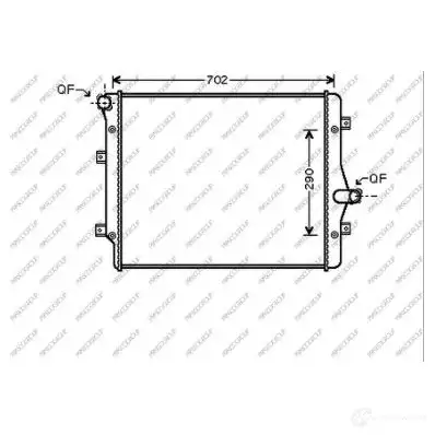 Радиатор охлаждения двигателя PRASCO 1437648396 GWOJS UA AD202R008
