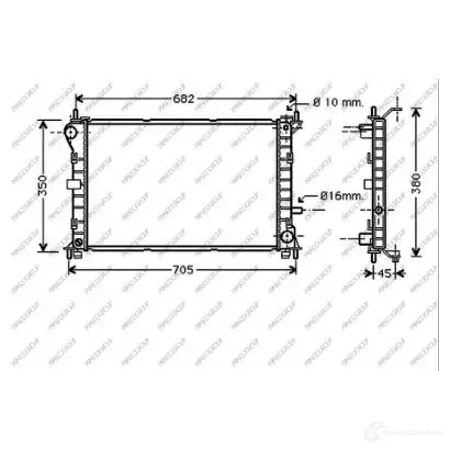 Радиатор охлаждения двигателя PRASCO OIX4 IC 1437648871 FD420R003 изображение 0