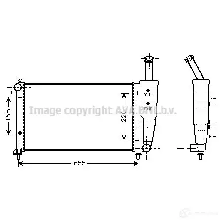 Радиатор охлаждения двигателя PRASCO FT 133R006 fta2218 2PSBYI 2587120