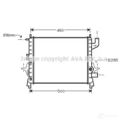 Радиатор охлаждения двигателя PRASCO RN02 5R006 G7FRQG rta2262 2604090 изображение 0