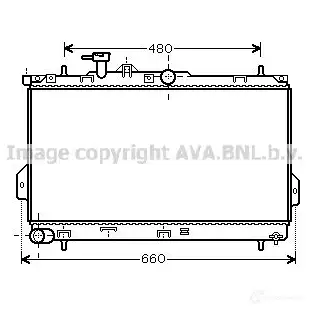 Радиатор охлаждения двигателя PRASCO HN715R00 2 Z39RH 2589840 hy2097 изображение 0