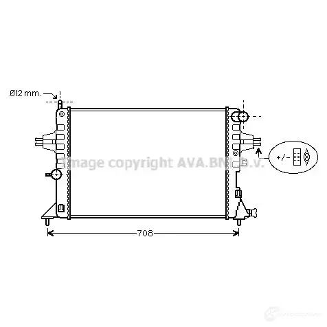 Радиатор охлаждения двигателя PRASCO OP0 17R010 GLA53F ol2296 2598048