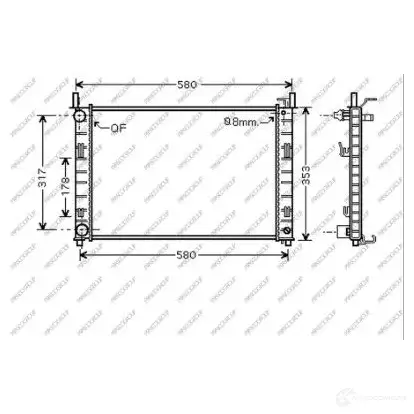 Радиатор охлаждения двигателя PRASCO S8 MWHXG 1437670232 FD340R003 изображение 0