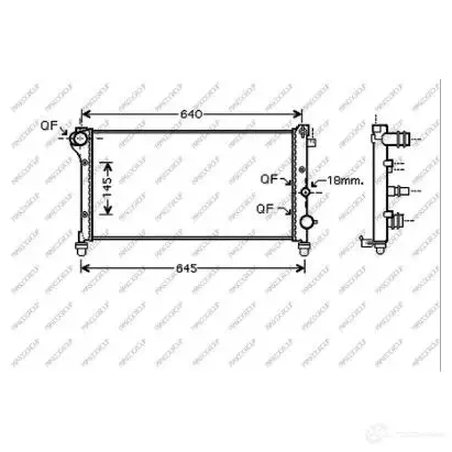 Радиатор охлаждения двигателя PRASCO FT122R002 1437669777 0KF0Y L изображение 0