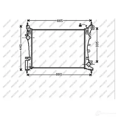 Радиатор охлаждения двигателя PRASCO 1437669765 FT342R003 WEW2 O изображение 0