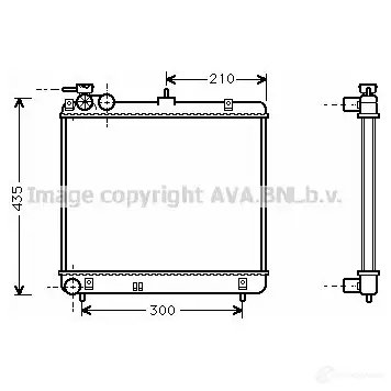 Радиатор охлаждения двигателя PRASCO M2TW03P 2590194 HN3 20R001 hya2051 изображение 0