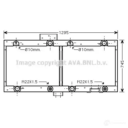Радиатор охлаждения двигателя PRASCO 2594460 4045385106257 me2228 S 1VW7LZ