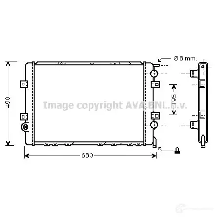 Радиатор охлаждения двигателя PRASCO rta2264 2604092 H1JL6 RN 970R001