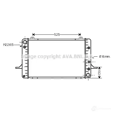 Радиатор охлаждения двигателя PRASCO 2582789 fd2051 4045385018529 Z5 WIV