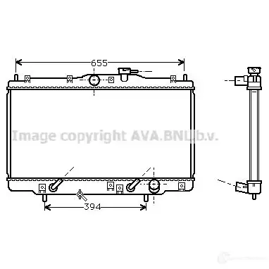 Радиатор охлаждения двигателя PRASCO 2584385 fda2206 G9Q8K FD 908R006
