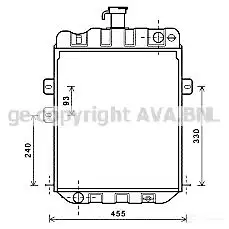 Радиатор охлаждения двигателя PRASCO 4SV9NM5 rta2258 2604088 RN 320R009
