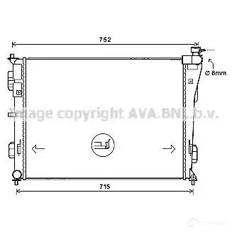 Радиатор охлаждения двигателя PRASCO ft2143 RNHVI F T132R006 2585693