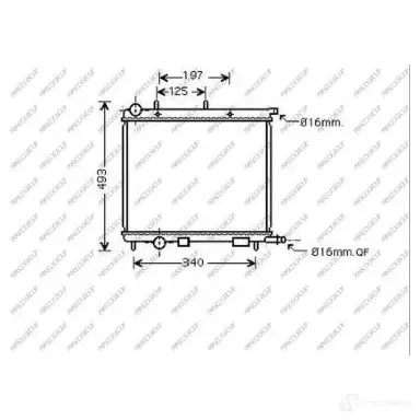 Радиатор охлаждения двигателя PRASCO H77RP 9P ci304r001 1437690027