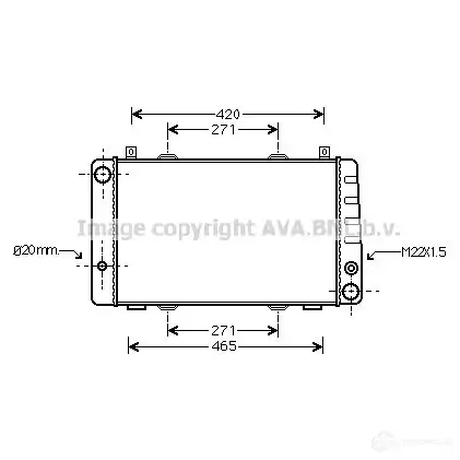 Радиатор охлаждения двигателя PRASCO T06RX MK 2604390 4045385040254 sa2009