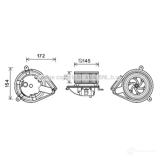 Радиатор охлаждения двигателя PRASCO vw2038 4045385045495 RN8 NE 2610538
