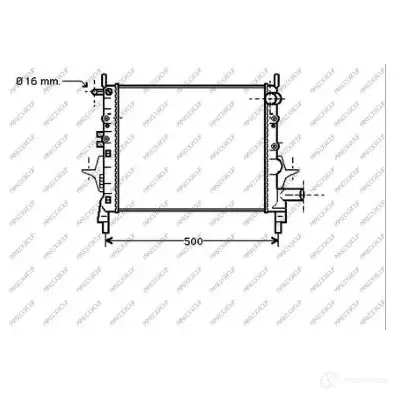 Радиатор охлаждения двигателя PRASCO 25NR 2 RN025R004 1437690106 изображение 0