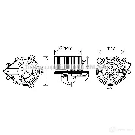 Радиатор охлаждения двигателя PRASCO 2596157 YQ03OC F 4045385098958 msa2134