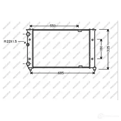 Радиатор охлаждения двигателя PRASCO ST027R008 4 7XLXG 1437690164