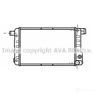 Радиатор охлаждения двигателя PRASCO fta2132 JG 6DI 2587104 4045385097623 изображение 0