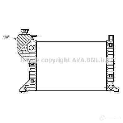 Радиатор охлаждения двигателя PRASCO 4045385046096 P D86ATX 2610585 vw2122
