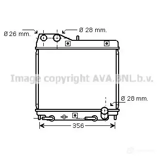 Радиатор охлаждения двигателя PRASCO fda2373 79NIXDI 6268002 FD 007R003