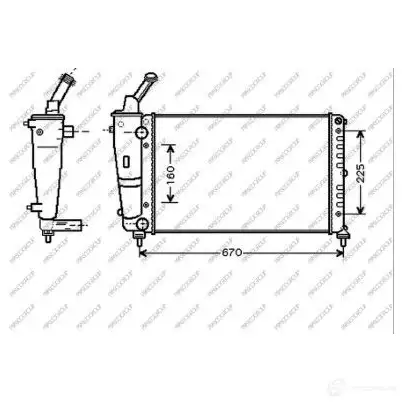 Радиатор охлаждения двигателя PRASCO LA001R008 1437690184 A VX4YJ6