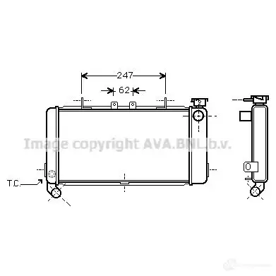 Радиатор охлаждения двигателя PRASCO KAJVEBP fda2263 2584393 FD42 0R001