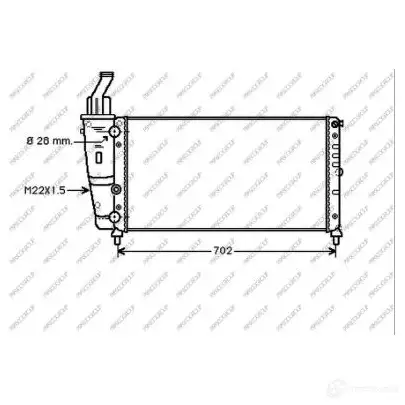 Радиатор охлаждения двигателя PRASCO U BL95 1437690189 FT132R012