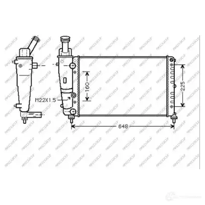 Радиатор охлаждения двигателя PRASCO LA001R009 1437690257 NA CK4