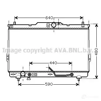 Радиатор охлаждения двигателя PRASCO FT132R0 02 ft2139 T8WRF 2585689