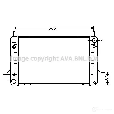 Радиатор охлаждения двигателя PRASCO 41Q IA 4045385018703 fd2071 2582809